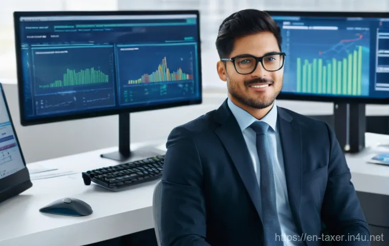 세무사 실무 경험 쌓는 법 - **Prompt:** A diverse tax professional, appearing in their late 20s or early 30s, with a focused exp...