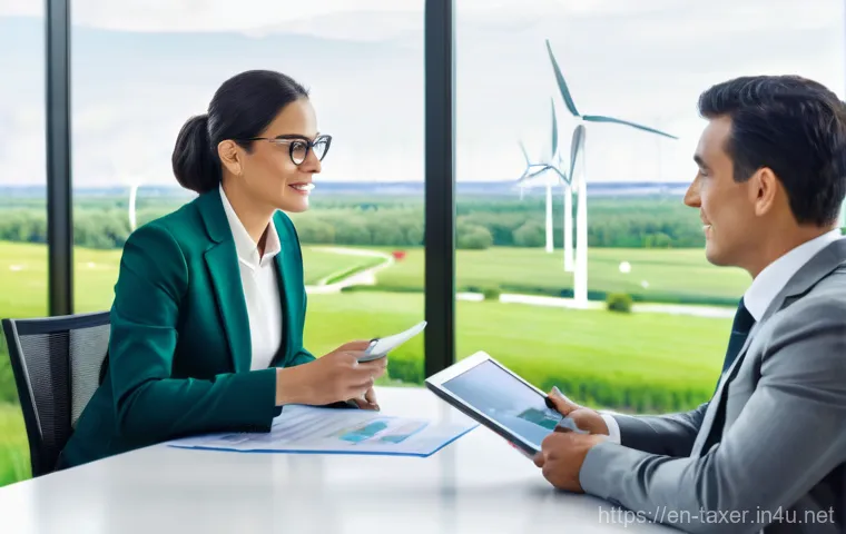 세무사와 탄소세 이슈 - **Image Prompt: "Small Business Owner Adapting to a Green Economy"**
    A determined small business...