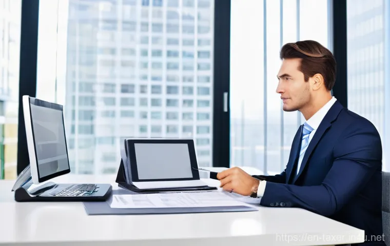 세무사와 법률 자문 - **Prompt 1: Financial Clarity and Guidance**
    "A diverse male financial advisor, impeccably dress...